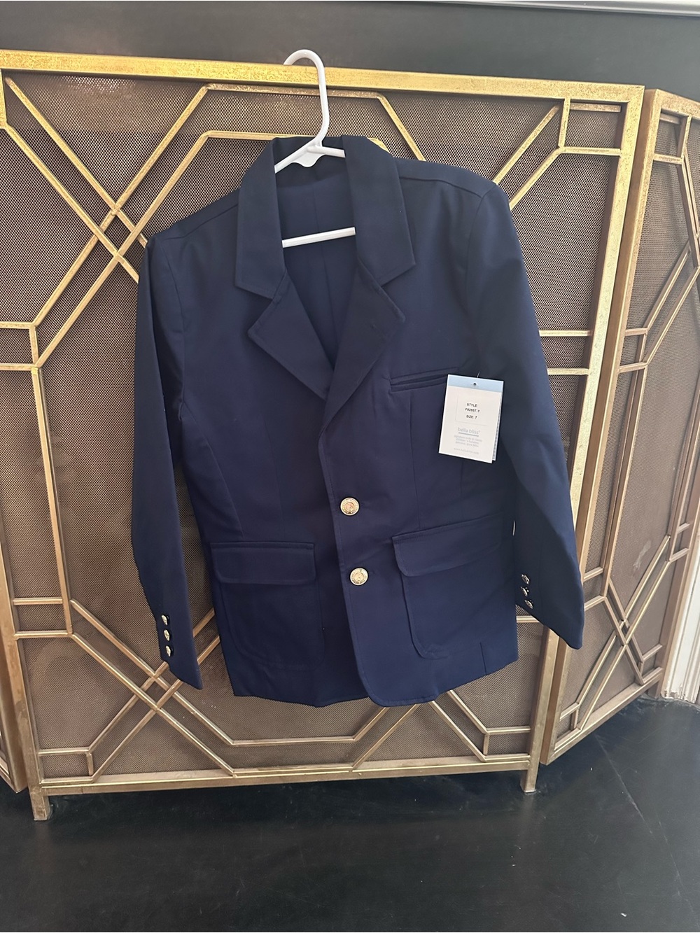 Bella Bliss boys navy blazer size 7